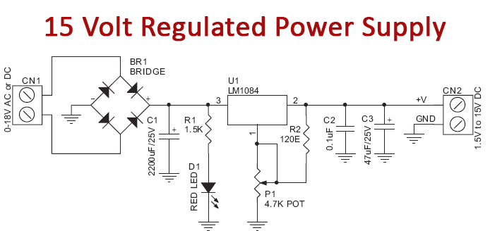 15V power supply Circuit