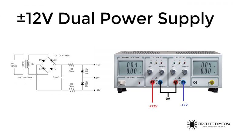 V Dual Power Supply Using Zener Diodes Diy Riset