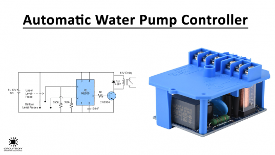 Automatic Water Pump Controller Using 555 Timer