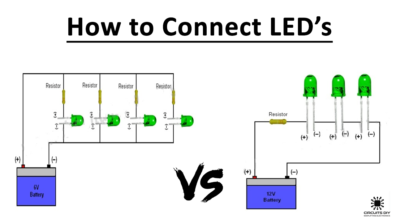 How to Connect / Wire LED's - Electronic Tutorial