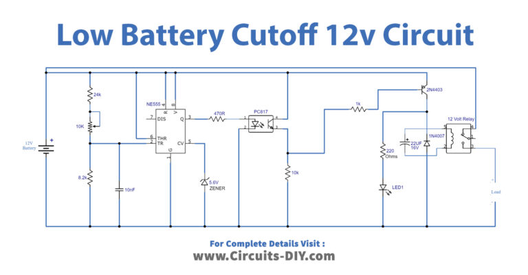 Low Battery Cutoff For V Batteries Using Ic