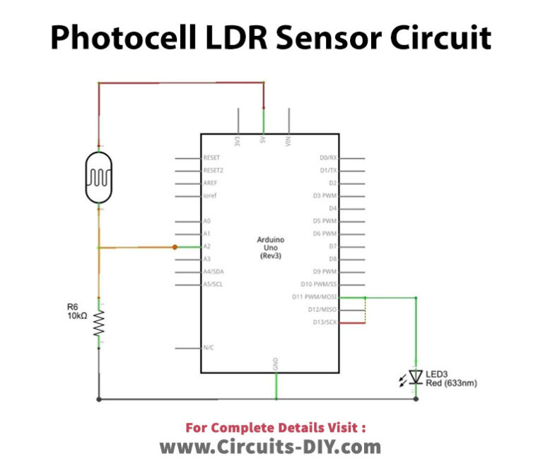 Photocell LDR Sensor With Arduino