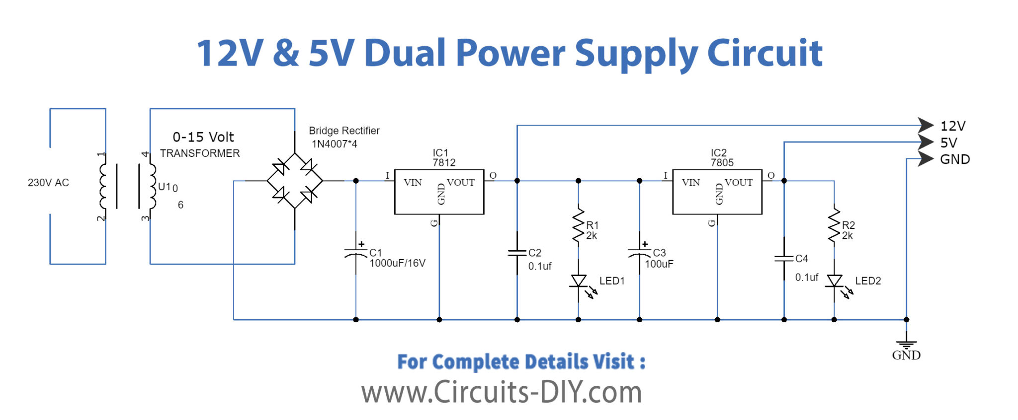 V V Dual Power Supply