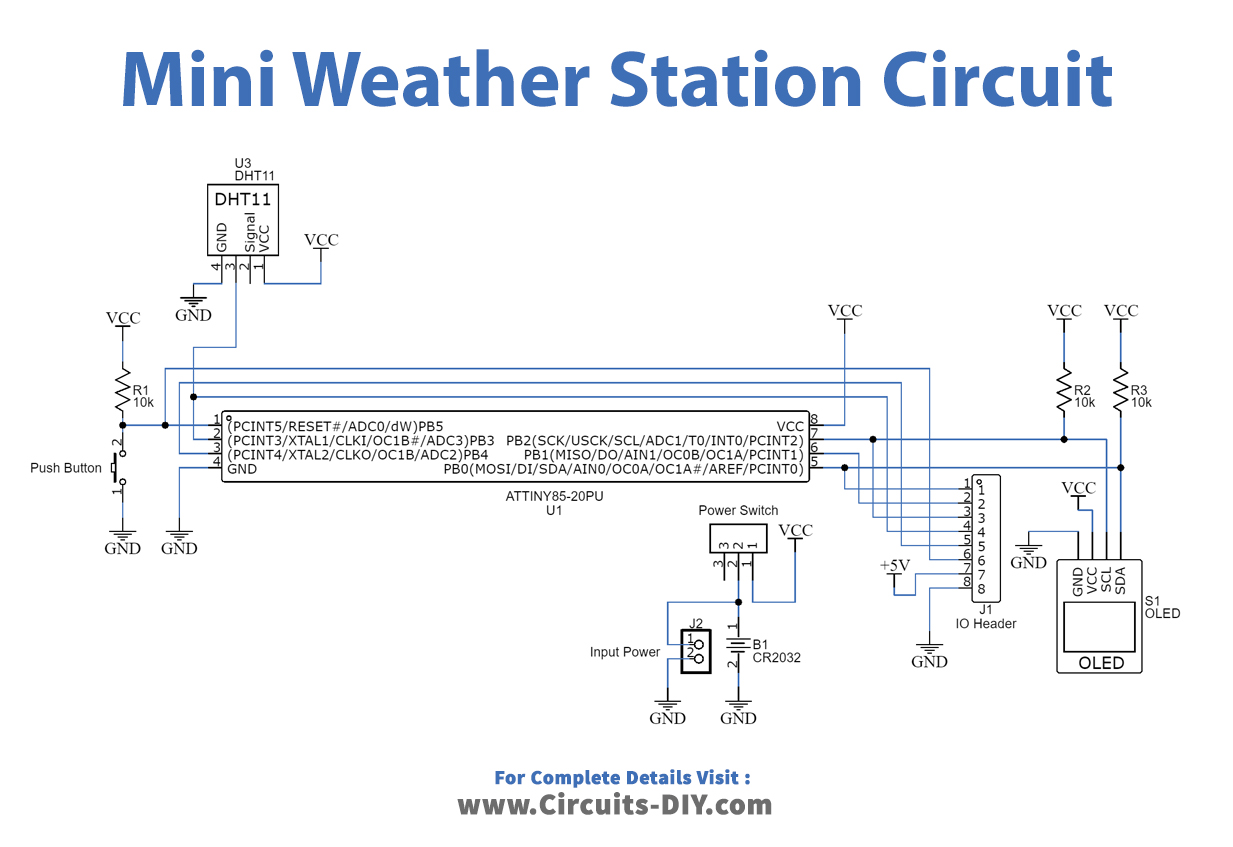 Mini Weather Station Using Attiny And Dht