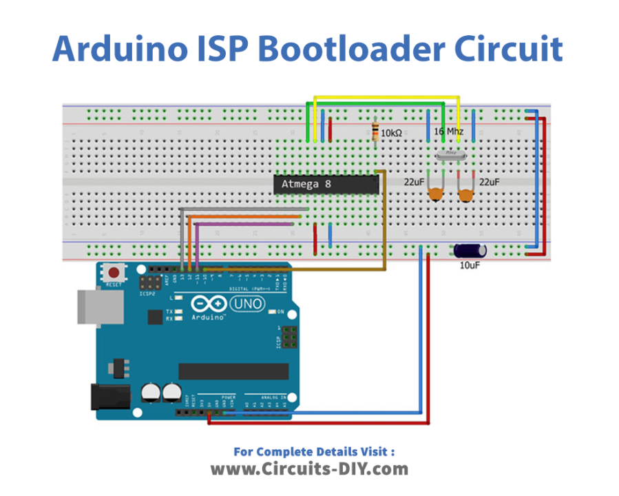 Arduino As ISP To Burn Bootloader On AVR Microcontrollers