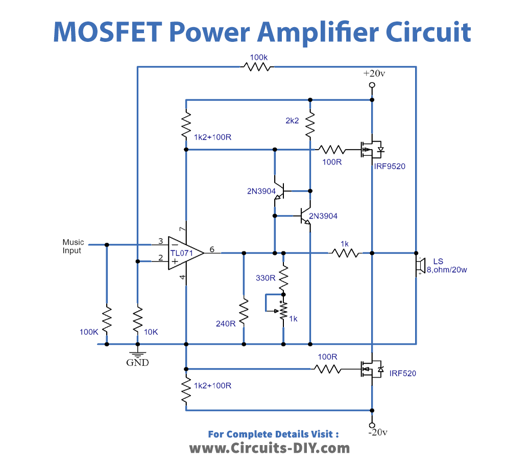 Designing A Mosfet Power Amplifier Circuit