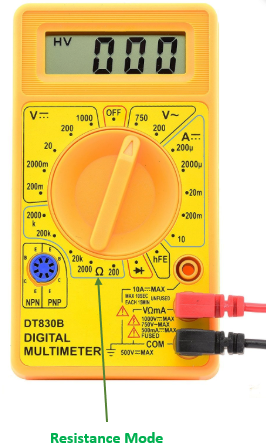 diode check with multimeter