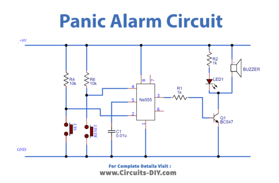 Simple Panic Alarm Circuit