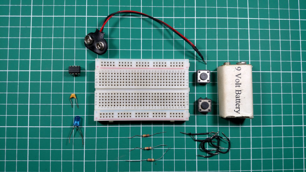 Hardware for Bistable Multivibrator Circuit