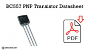 BC557 PNP Transistor - Datasheet