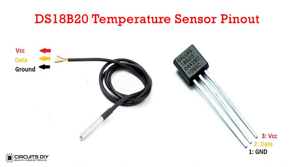 ds18b20 temperature sensor pinout