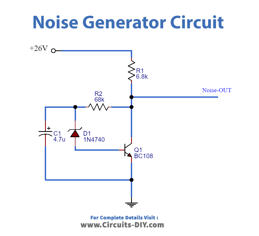 Simple White Noise Generator Circuit 8208