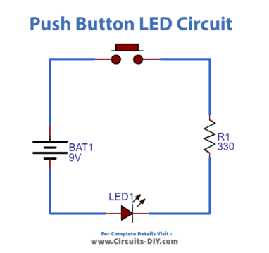 Push On Push OFF Button LED Circuit