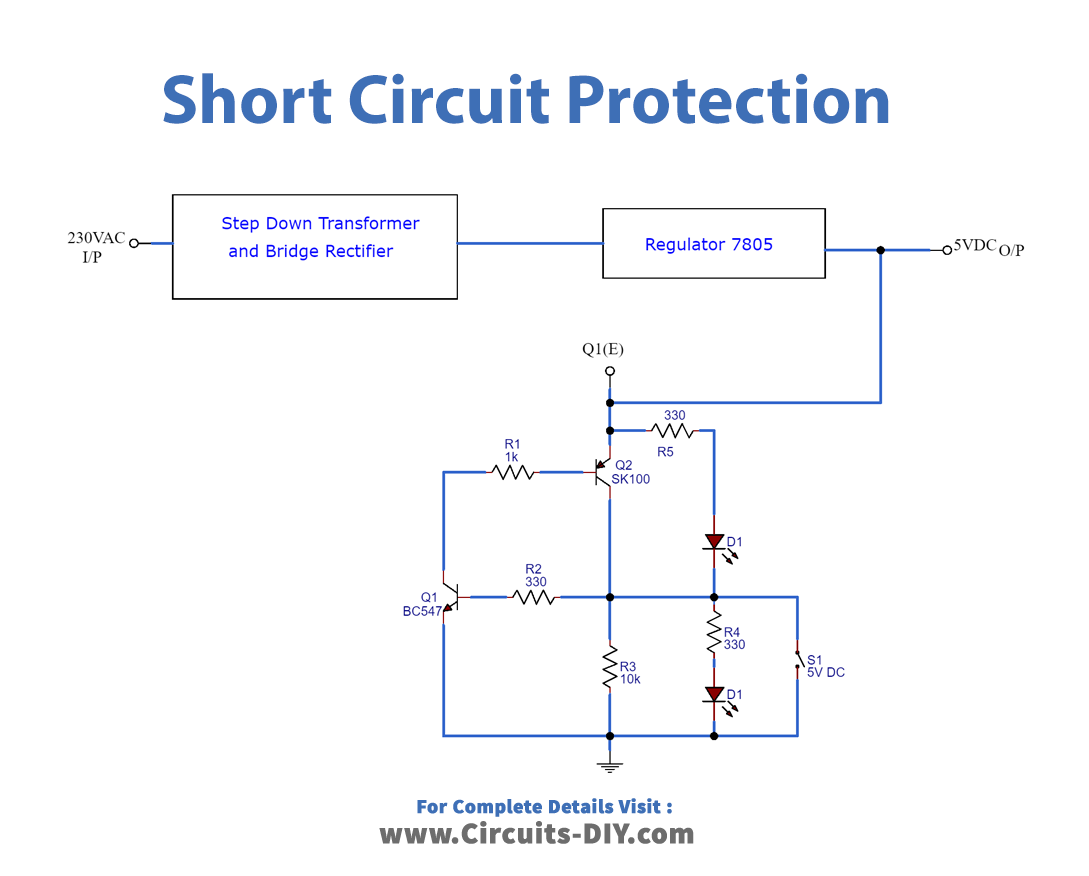 Short Circuit Protection Electronic Circuit