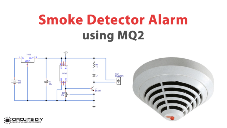 Simple Smoke Detector Alarm Circuit MQ2/MQ6