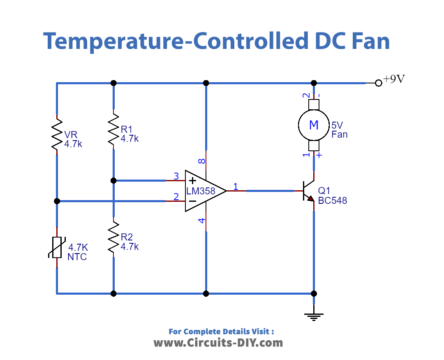 Temperature Controlled DC Fan using Thermistor