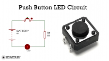 Push Button LED Circuit - Basic Electronics