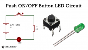 Push On Push OFF Button LED Circuit