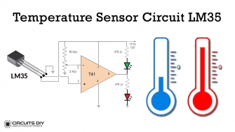 Simple Temperature Sensor Circuit using LM35 IC