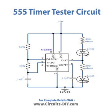 555 Precision Timer Tester Circuit