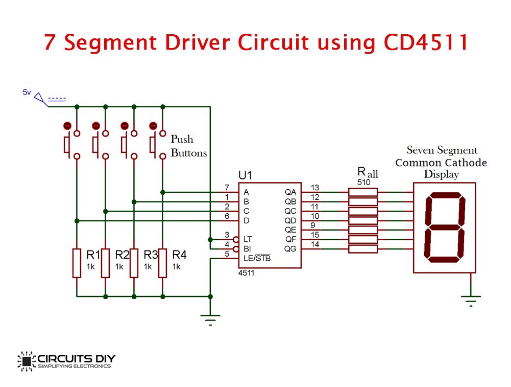 7-Segment Display Driver Circuit CD4511