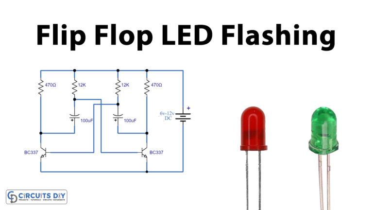 Flip-Flop LED Flashing Circuit Using Astable Multivibrator