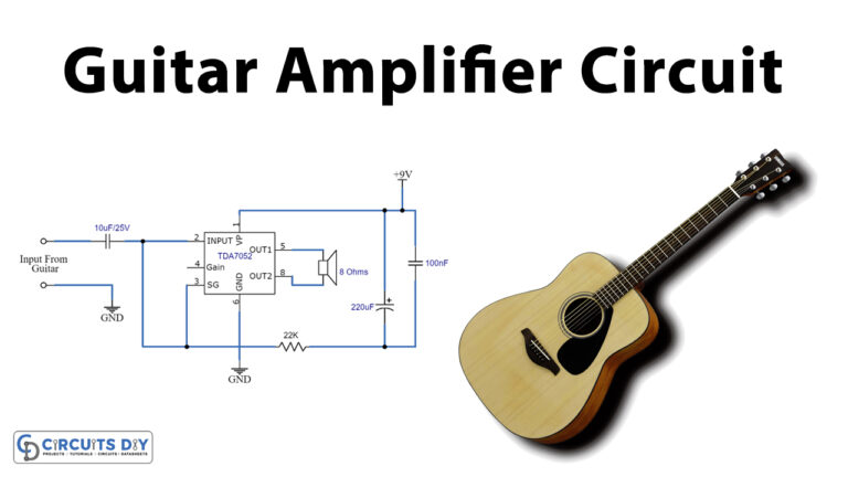 Simple Guitar Amplifier Circuit using TDA7052 - DIY