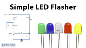 Simple LED Flasher Circuits Using 2N3904 NPN Transistor