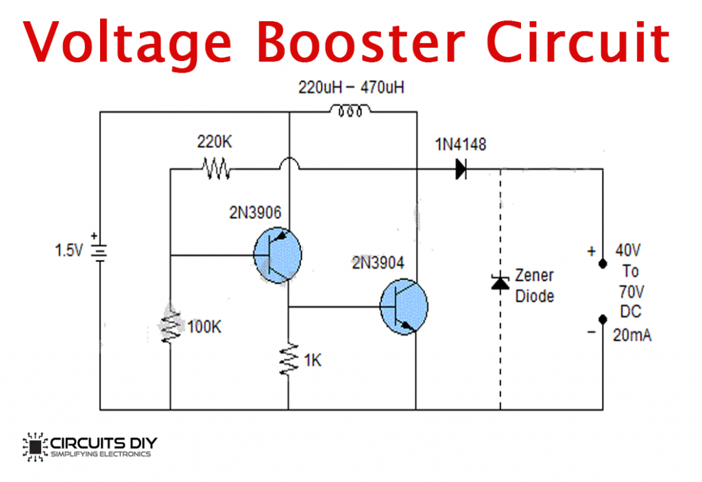 Simple Voltage Booster Circuit Using Transistors - DIY