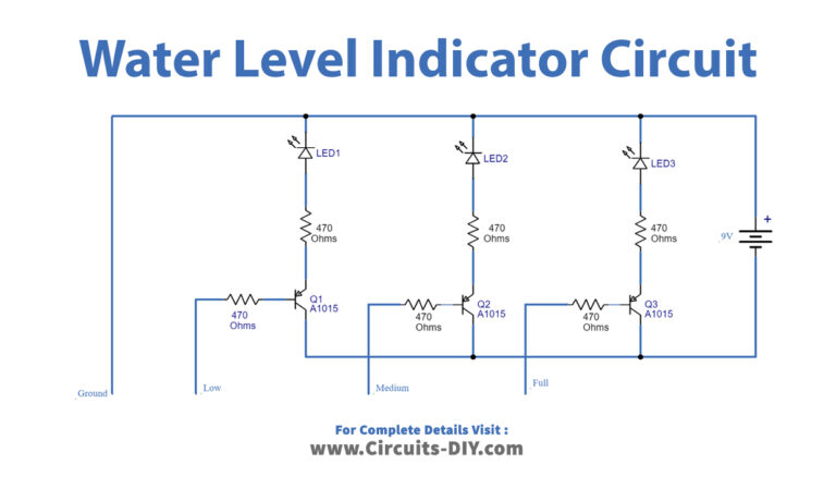 Simple Water Level Indicator Using A1015 Transistors