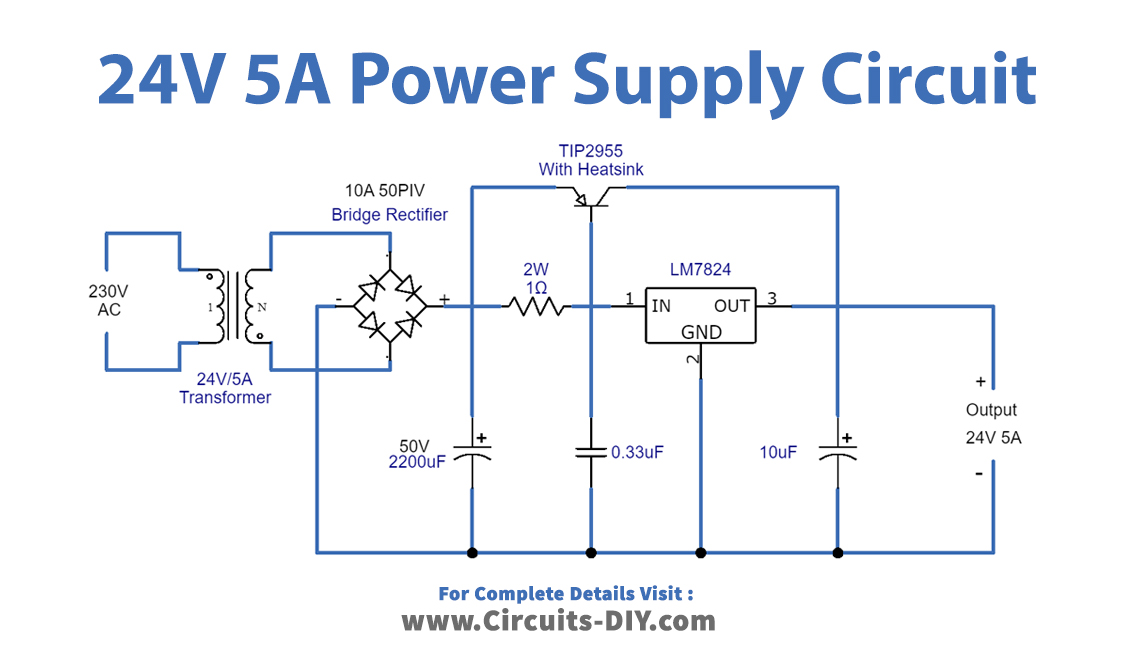 24 Volt 5 Ampere Power Circuit