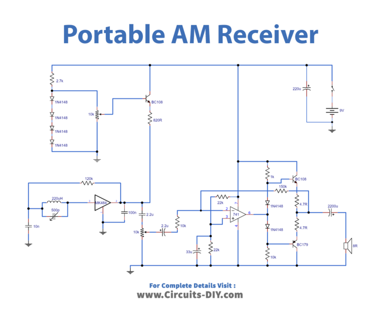 Portable Am Receiver Using Zn Or Mk Ic