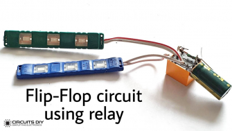 Dual LED Flasher using Relay | Flip Flop LED Circuit