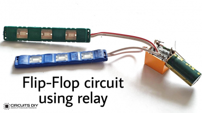 Dual LED Flasher using Relay | Flip Flop LED Circuit