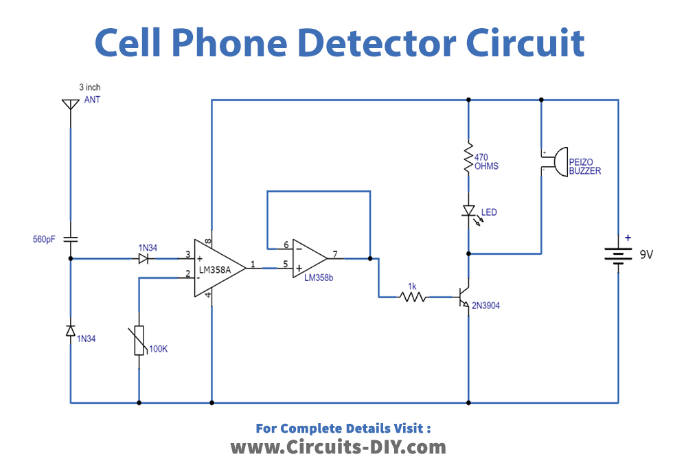 Long-Range-Cell-Phone-Detector-Circuit-Diagram-Schematic