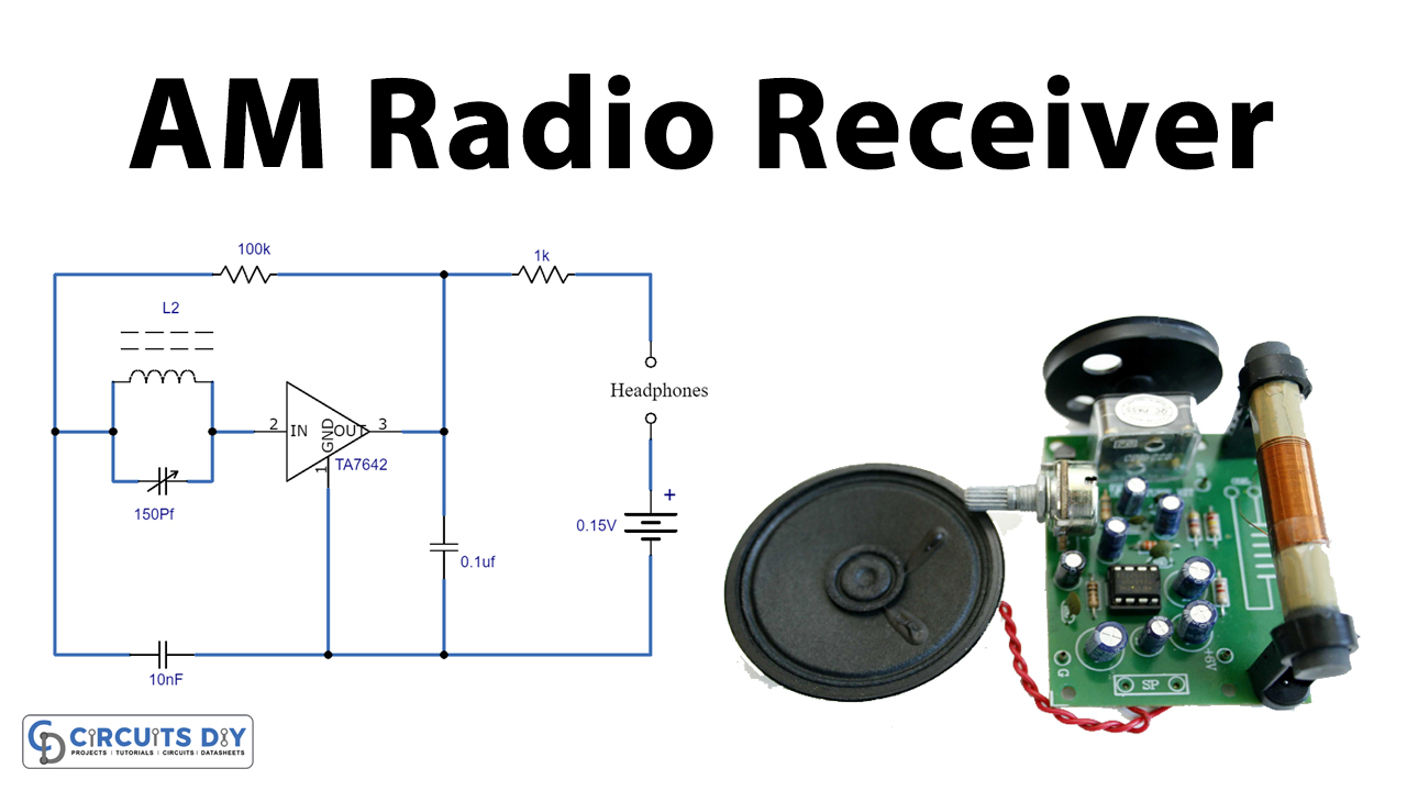 Simple AM Radio Reciever Circuit Using TA7642 IC