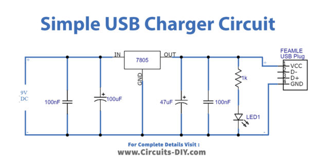 Simple Usb Charger Circuit Diy