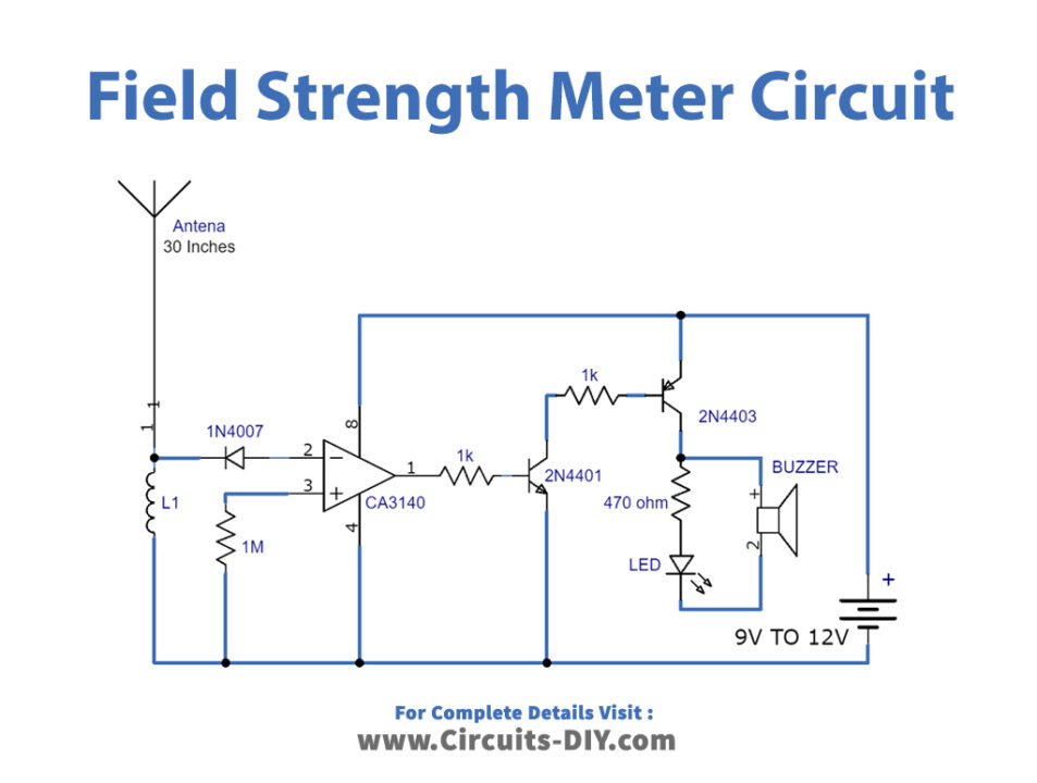 field-strength-meter-circuit-Circuit-Diagram-Schematic