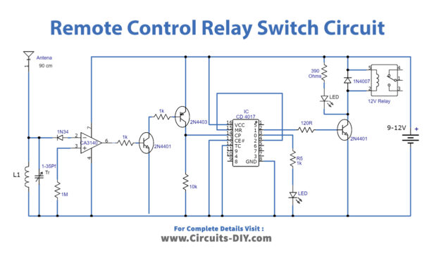 RF Remote Control Relay Switch