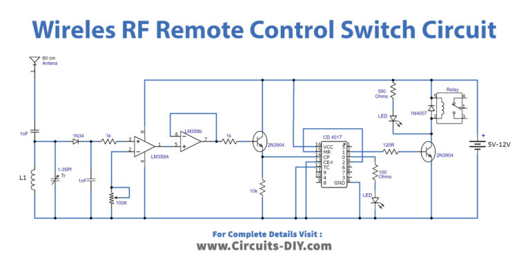 Wireless RF Remote Control ON/OFF Switch