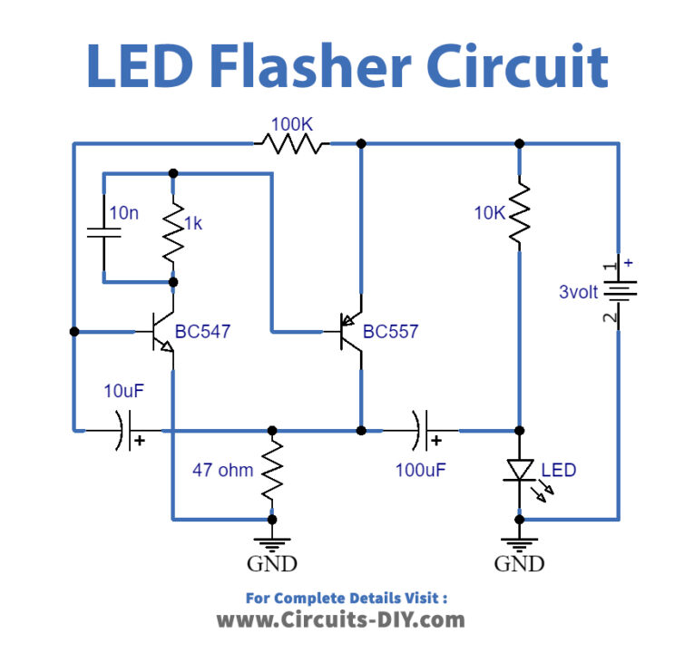 3-Volt-LED-Flasher-Circuit-Diagram-Schematic