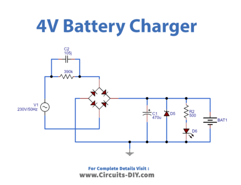 4V Battery Charger Circuit - DIY Electronics