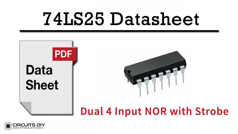74ls25 Dual 4 Input Nor Gate Ic With Strobe Datasheet