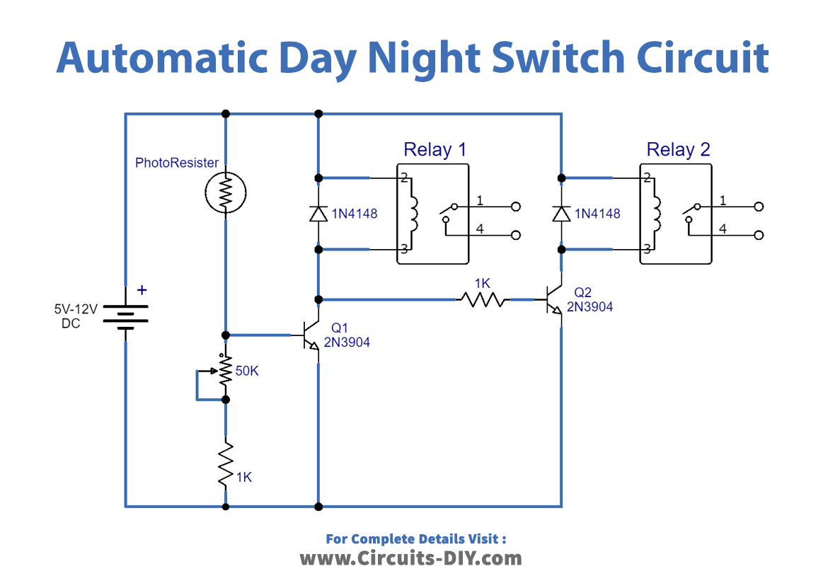 Day Night Sensor Circuit Diagram