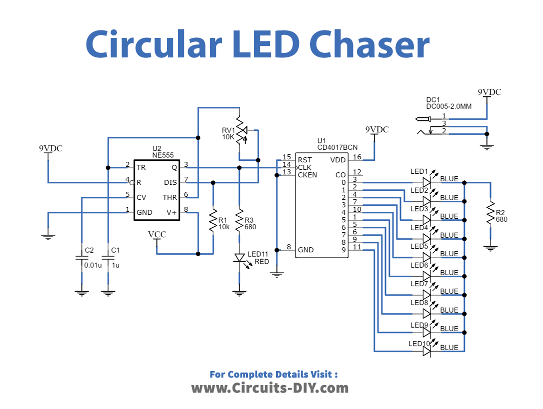 Top 10 Easy Electronics Projects using NE555 Timer IC for Beginners