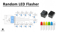 Random Flasher Relays using CD4060 IC