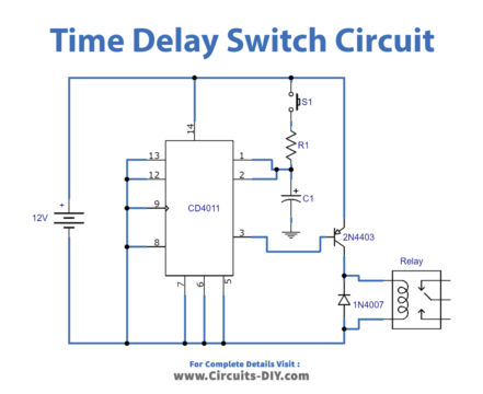 Simple Time Delay Switch Using CD4011