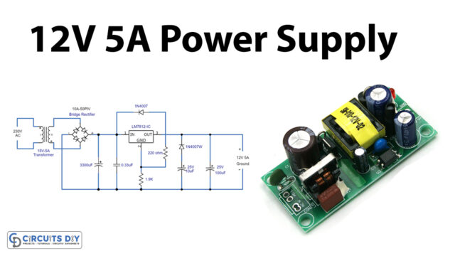 Simple 12V 3A Power Supply Circuit