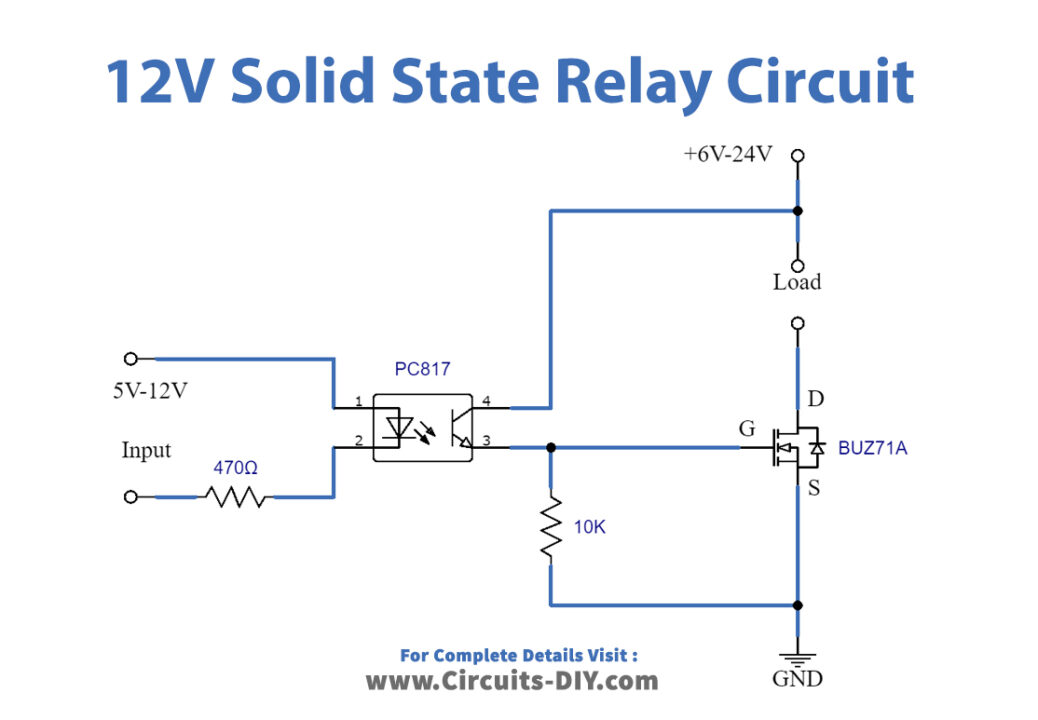 12v-dc-solid-state-relay-Circuit-Diagram-Schematic