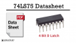 74LS75 4-Bit Bi-Stable D-Type Latch IC - Datasheet